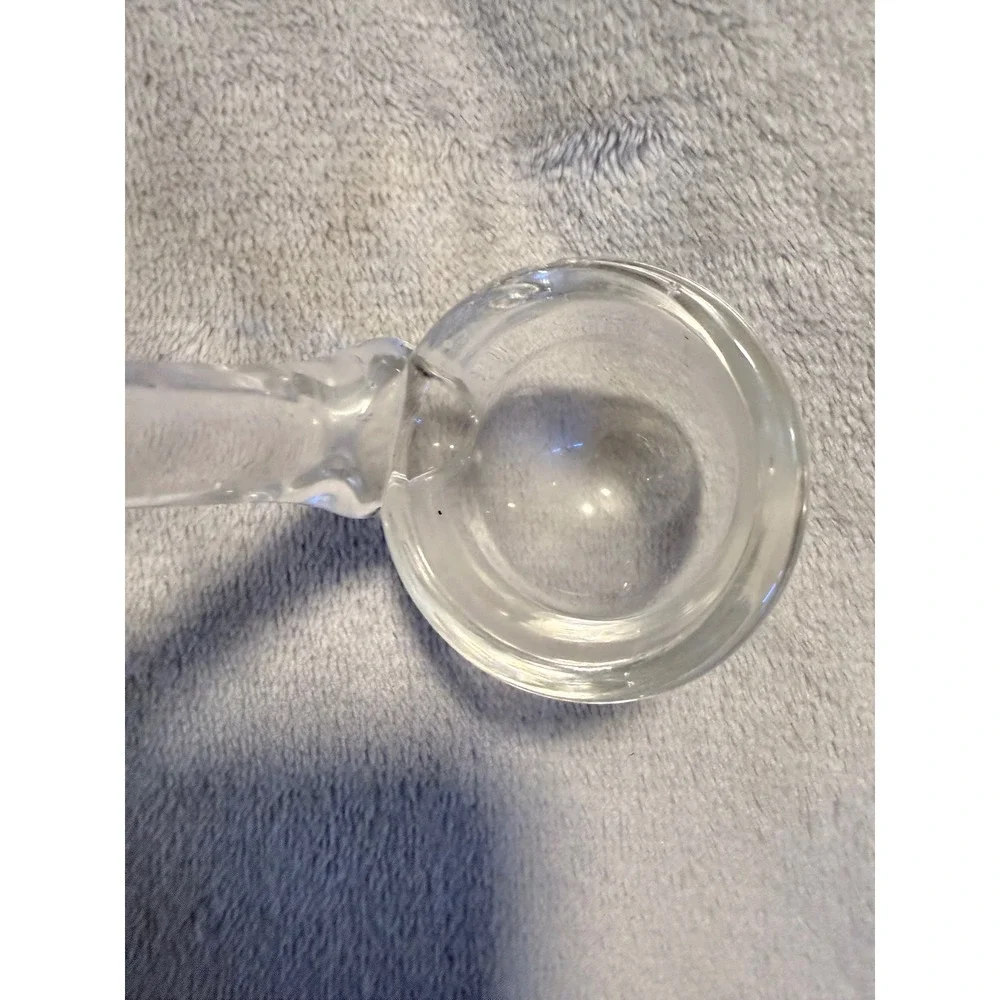 Vintage Clear Glass Ladle Dipper Mini Punch Bowl Serving Spoon 5